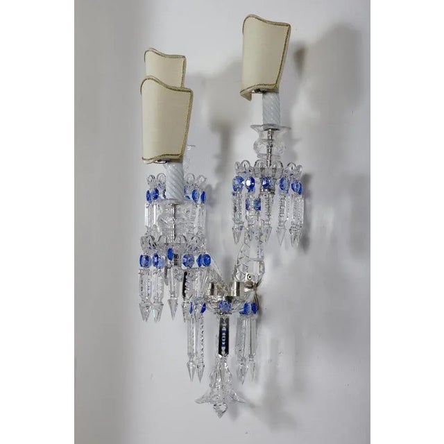Crystal Sconces, France, 1930s, Set of 2 For Sale - Image 11 of 14