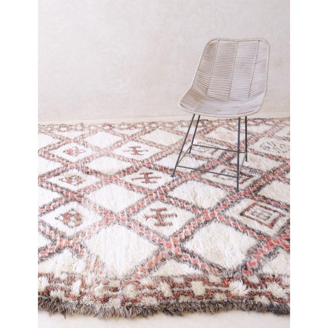 Moroccan Authentic Moroccan Beni Ourain Wool Rug - 12 X 6.4 Ft For Sale - Image 3 of 7