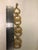 1970s Crown Trifari Textured Gold Link Bracelet For Sale - Image 12 of 14