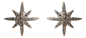 Guidance North Star Sterling Silver & Diamond Stud Earrings, 2 Pieces