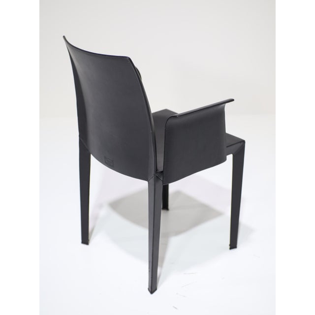 Metal Lola Dining Chairs by Pierluigi Cerri for Poltrona Frau, Italy, 1990s, Set of 4 For Sale - Image 7 of 18