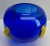 Art Glass Vase attributed to Pierre Casenove for La Rochiere, France, 1980s For Sale - Image 3 of 10
