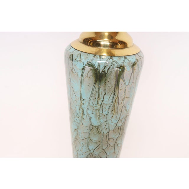 Collection of Four Vintage Dutch Delftware Porcelain and Brass Vessels and Ewers For Sale - Image 9 of 18