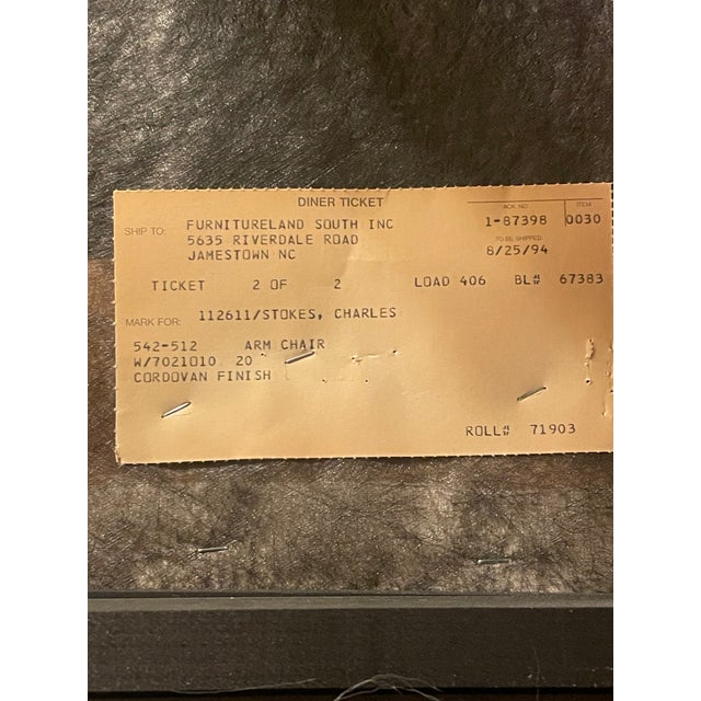 Century Chin Hua Dining Set R Sobota – 8 Chairs + 2 Leaves – Burl Wood – Excellent For Sale - Image 17 of 17