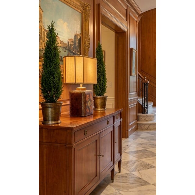 Vintage Chinoiserie English Tole Tea Caddy Lamp For Sale - Image 10 of 10