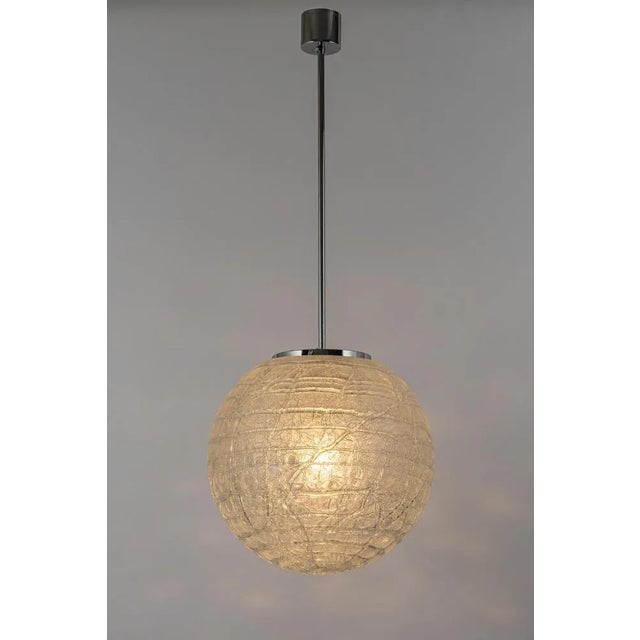 Large Murano Ball Pendant Light from Doria Leuchten, Germany, 1970s For Sale - Image 6 of 13