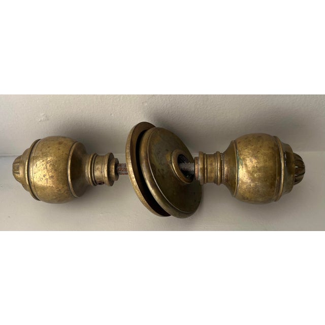 Metal Antique 19th Century Brass Door Knob For Sale - Image 7 of 18