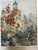1922 Flowers in front of a church Watercolor 61.5 x 48 cm The present work is a large-format, high-quality watercolor with...