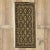 Brown Vintage Persian Mashhad Rug, 01'02 X 03'10 For Sale - Image 8 of 9