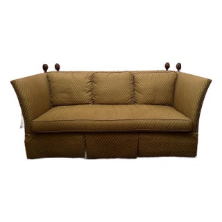 1980s Vintage Sherrill Furniture Knole Style Hollywood Regency Sofa For Sale