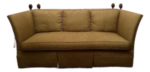 1980s Vintage Sherrill Furniture Knole Style Hollywood Regency Sofa