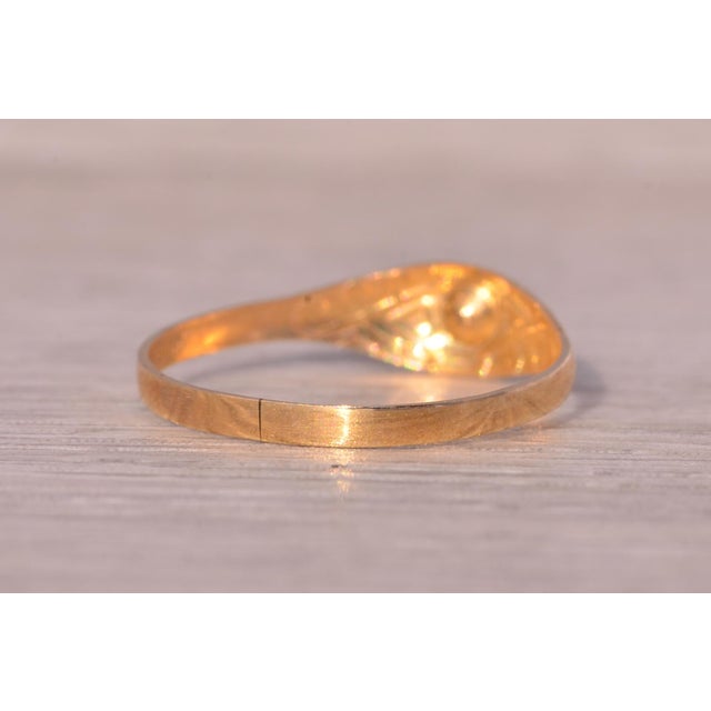 1900 - 1909 The Swan Hill: Childs Antique Garnet Ring in Yellow Gold For Sale - Image 5 of 9