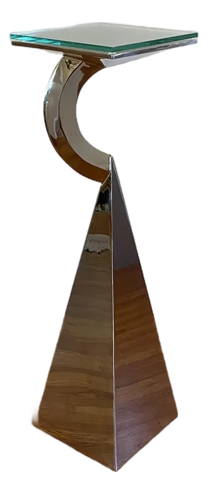 Norton Stainless Steel Pedestal Table