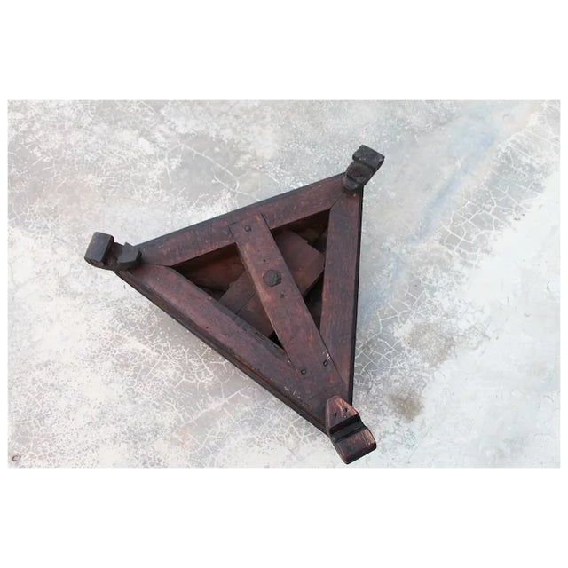 18th Century Baroque Antique, Large Floor Base Candelabra From an Altar For Sale - Image 9 of 9