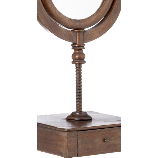 Tabletop dressing table - 19th century. Portuguese, 19th century; made of mahogany wood with one drawer. Rests on four...
