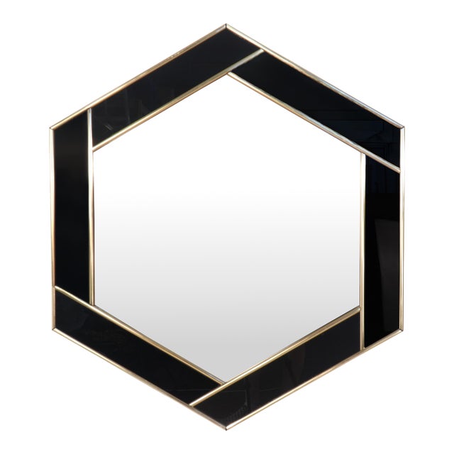 Post Modern Hexagonal Mirror by Windsor Art & Mirror For Sale