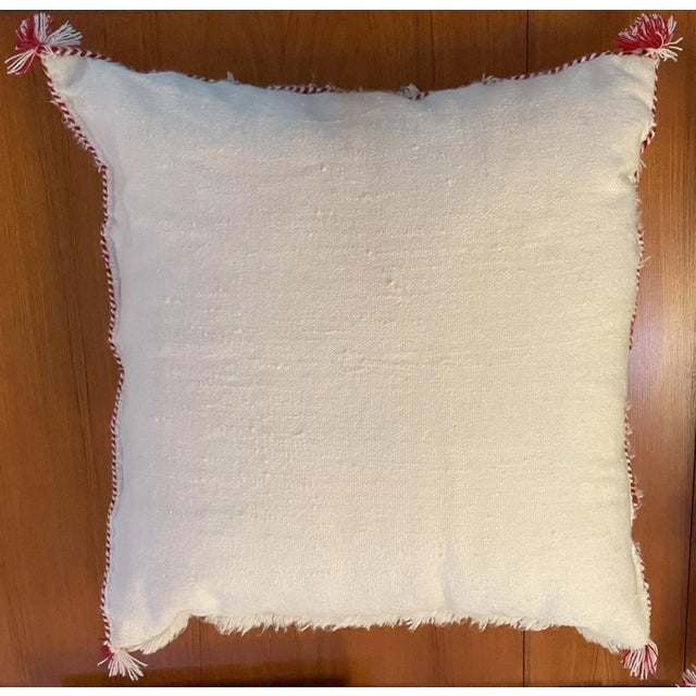 Set of 2 Large Moroccan Pillows For Sale - Image 4 of 5