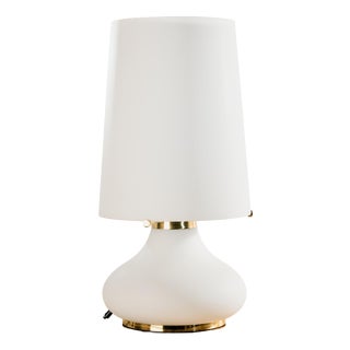 Glass Table Lamp by Glashütte Limburg, 1960s For Sale