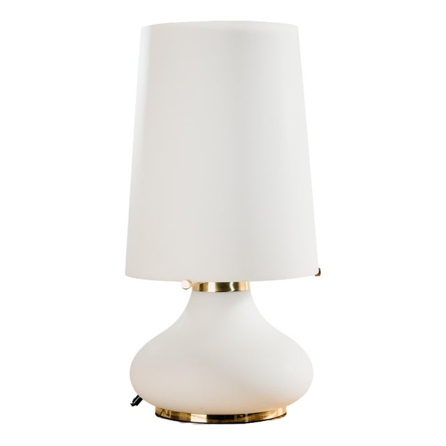 Glass Table Lamp by Glashütte Limburg, 1960s For Sale