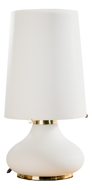 Glass Table Lamp by Glashütte Limburg, 1960s