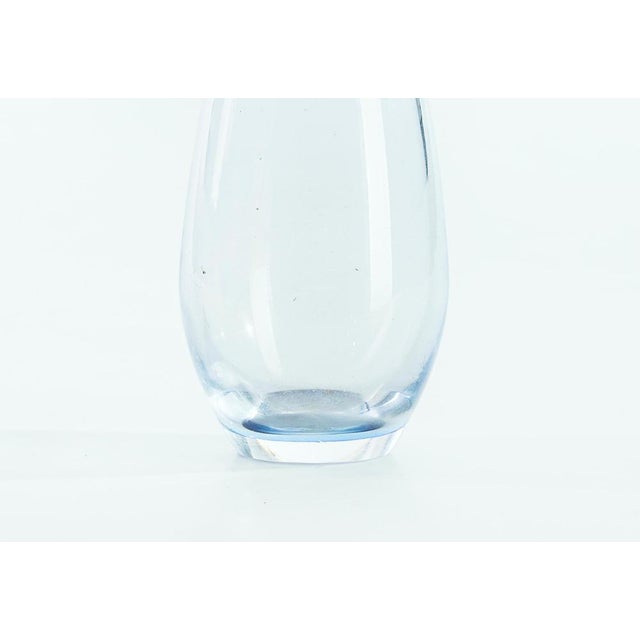 Vintage Blue Blended Glass Unifleur Vase, Italy, 1960s For Sale - Image 3 of 5