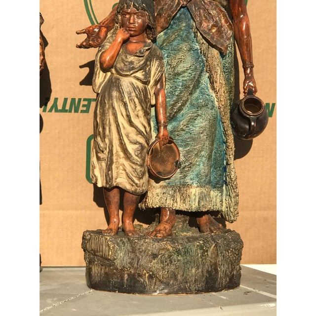 Figurative Terra-Cotta German Peasant Figures - a Pair For Sale - Image 3 of 7