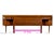 Wood American of Martinsville Dania Black and Walnut Headboard With Attached Nightstands For Sale - Image 7 of 14