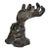 1990s Art Nouveau Sculpture of Hands Bronze Casting after Rodin Impressionism style For Sale