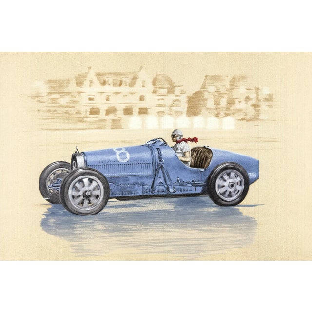Artist: Xavier La Victoire Title: Bugatti-Helle Nice Year: 2010 Signed: Yes Medium: Lithograph Paper Size: 19.75 x 25.5...