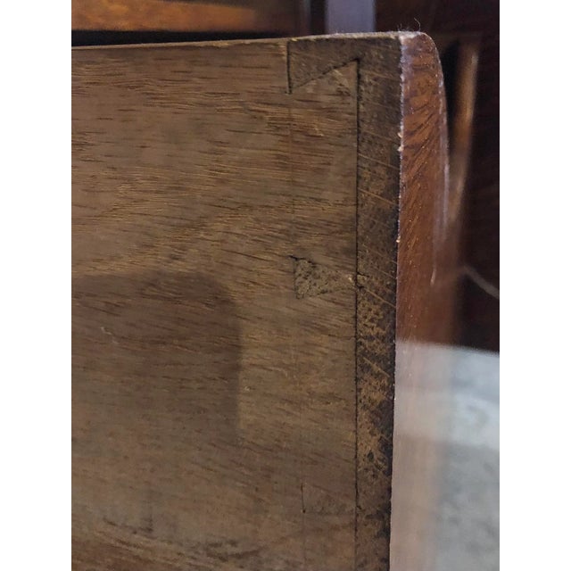 Final Reduction Antique Lamb of Manchester Monumental Oak Sideboard With Mirror For Sale - Image 12 of 13