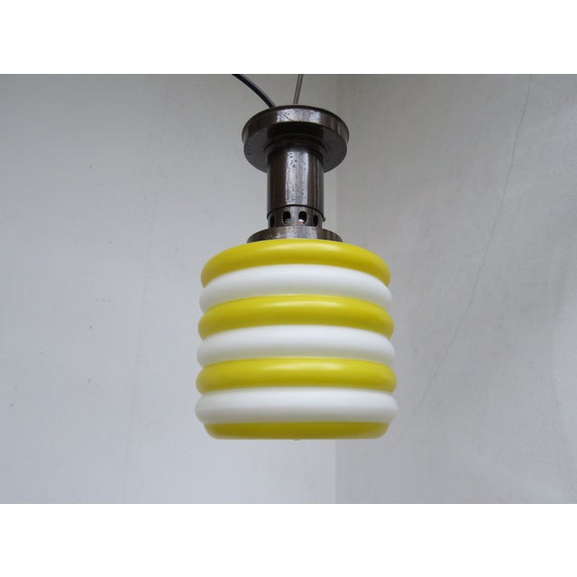 Vintage Pendant Lights in Patinated Brass, 1920s, Set of 2 For Sale - Image 11 of 18