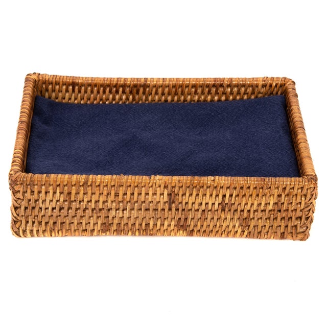 Boho Chic Artifacts Rattan Napkin Holder For Sale - Image 3 of 5