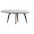 Velato Dining Table in Calacatta Marble and Chestnut Wood by Bufalini Marmi For Sale - Image 10 of 10