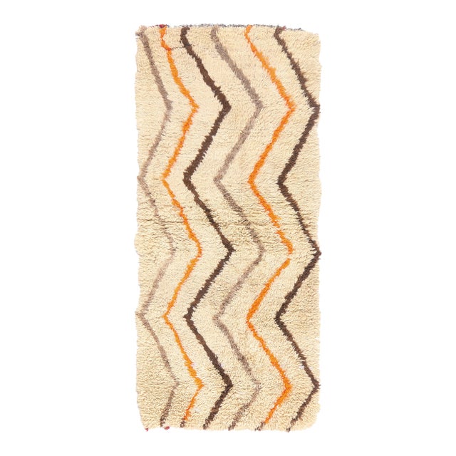 Vintage Azilal Moroccan Rug, 03'00 X 06'05 For Sale
