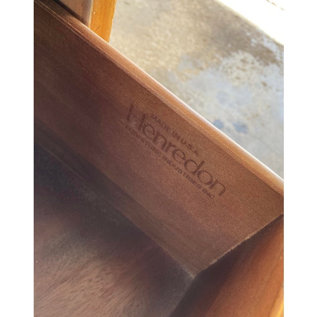 Vintage Henredon Two Drawer Campaign Chest Coffee Table For Sale - Image 10 of 11