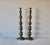 Metal Vintage Altar Size Pierced Brass Floor Candlestick Holders Ornate Reticulated Design Mid Century For Sale - Image 7 of 15