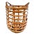 Franco Albini Style Woven Bamboo Tall Basket For Sale