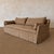 Parisian Sofa Slip Covered in Belgian Spice Linen For Sale - Image 10 of 16