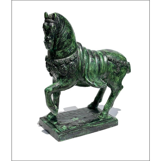 Vintage Italian Mid Century Modern Art Pottery Horse Sculpture For Sale - Image 10 of 10