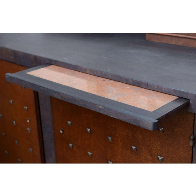 Art Deco 1960s Custom Italian Cabinet For Sale - Image 3 of 9