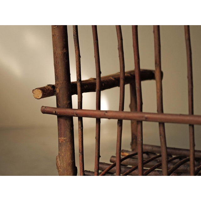 Wood Brutalist Naive Hazelnut Branch Armchair, France, 1970 For Sale - Image 7 of 17