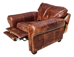 Restoration Hardware Lancaster Leather Armchair Recliner