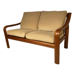 Mid-Century Danish Teak Loveseat by Uldum For Sale