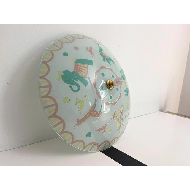 1950s Circus Animals Ceiling Light For Sale - Image 10 of 18
