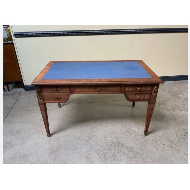 Antique Desk with Bronze Decorations, 1900 For Sale - Image 9 of 11