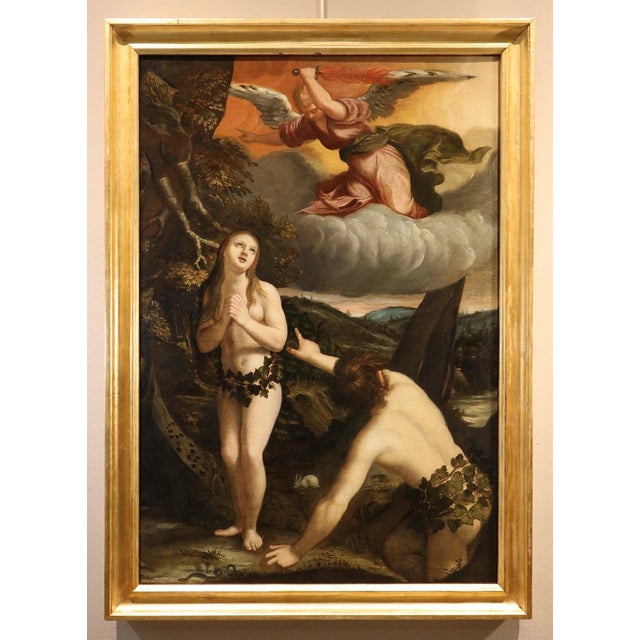 Workshop of Abraham Bloemaert, Adam and Eve, 1650, Oil on Canvas For Sale - Image 16 of 16