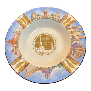 1939 Golden Gate International Exposition Trinket Dish/Ashtray Homer Laughlin
