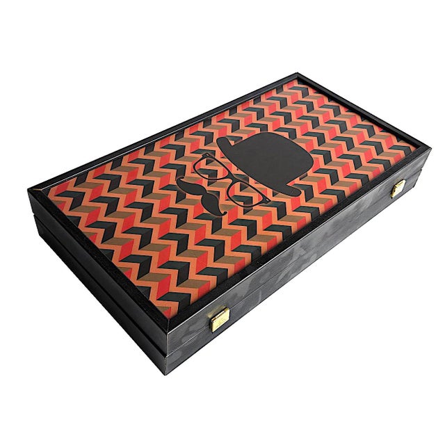 Wood Hipster Backgammon Set by Manopoulos, 36 Pieces For Sale - Image 7 of 17