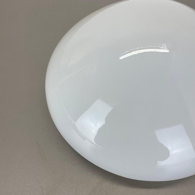 White Vintage Glass Wall Light by Wilhelm Wagenfeld, 1950s For Sale - Image 8 of 17