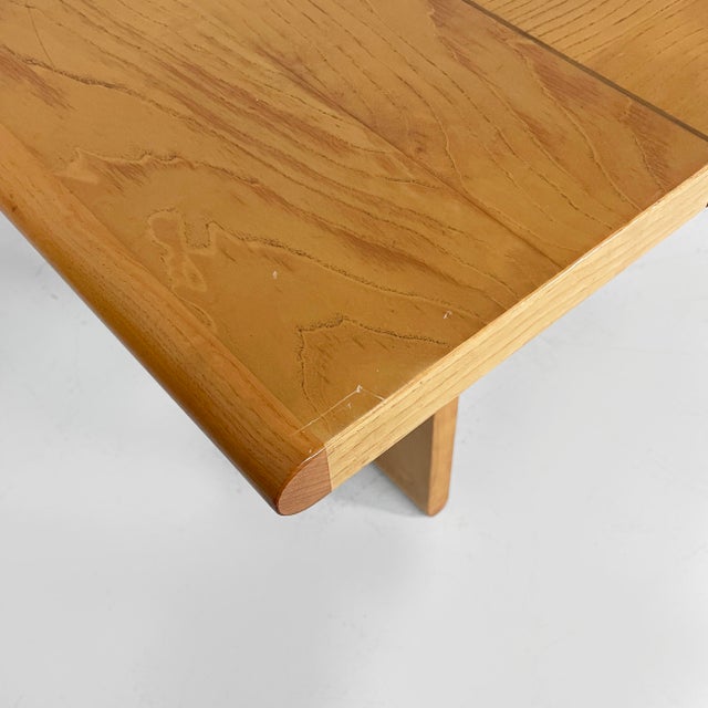 Italian Modern Rectangular Dining Table in Wood, 1980s For Sale - Image 6 of 18
